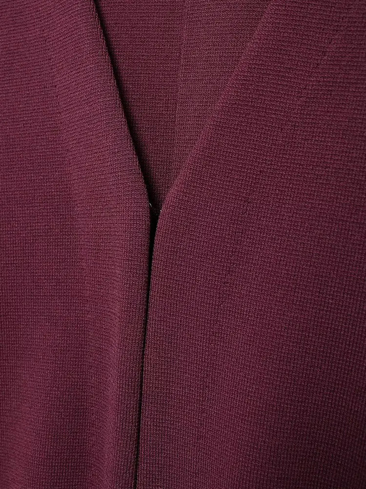 Knitted Burgundy Coord