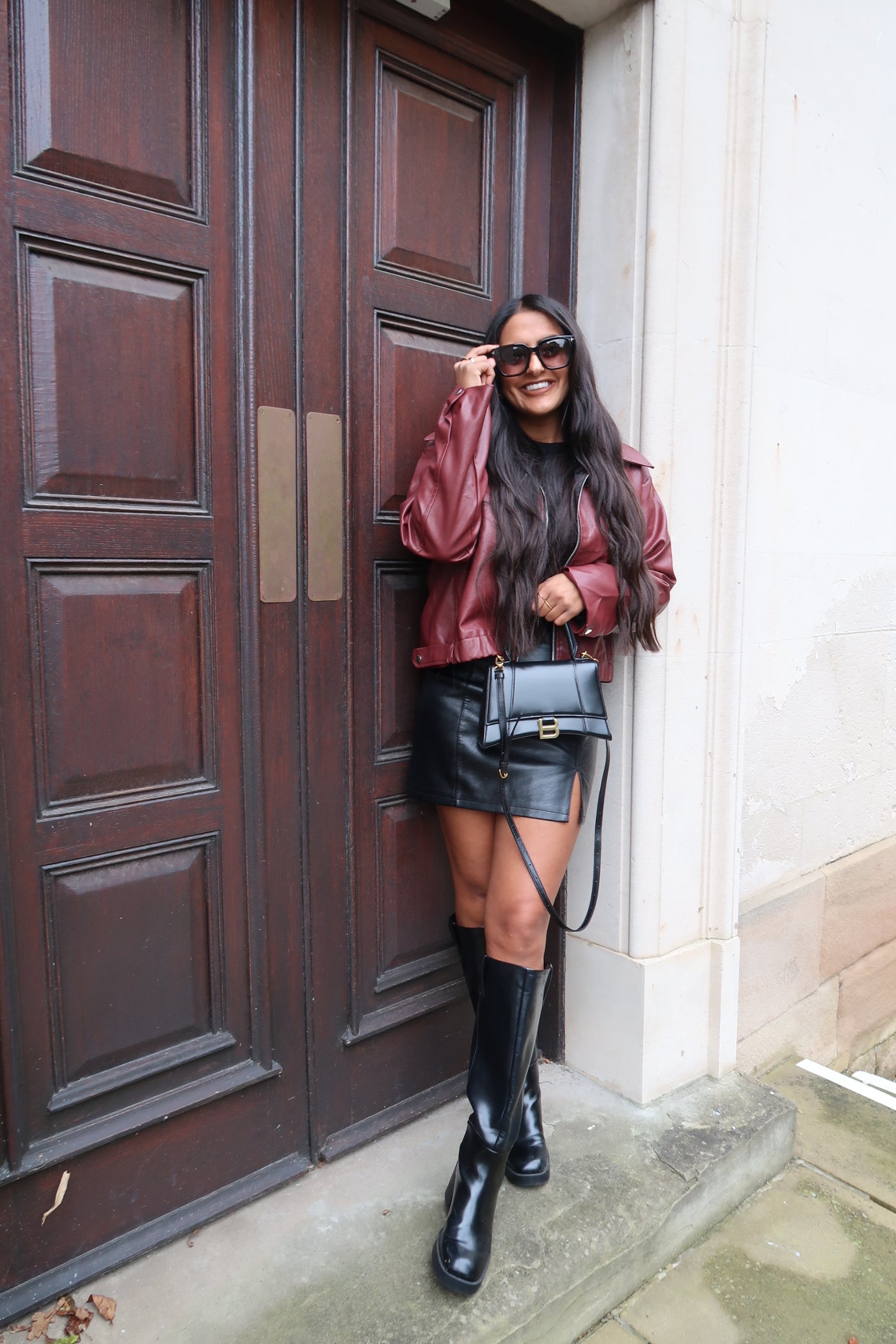 Vintage Style Faux Leather Jacket