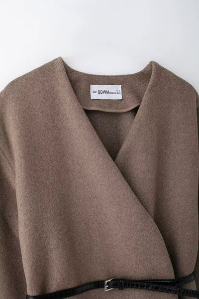 Cape Style Wrap Coat
