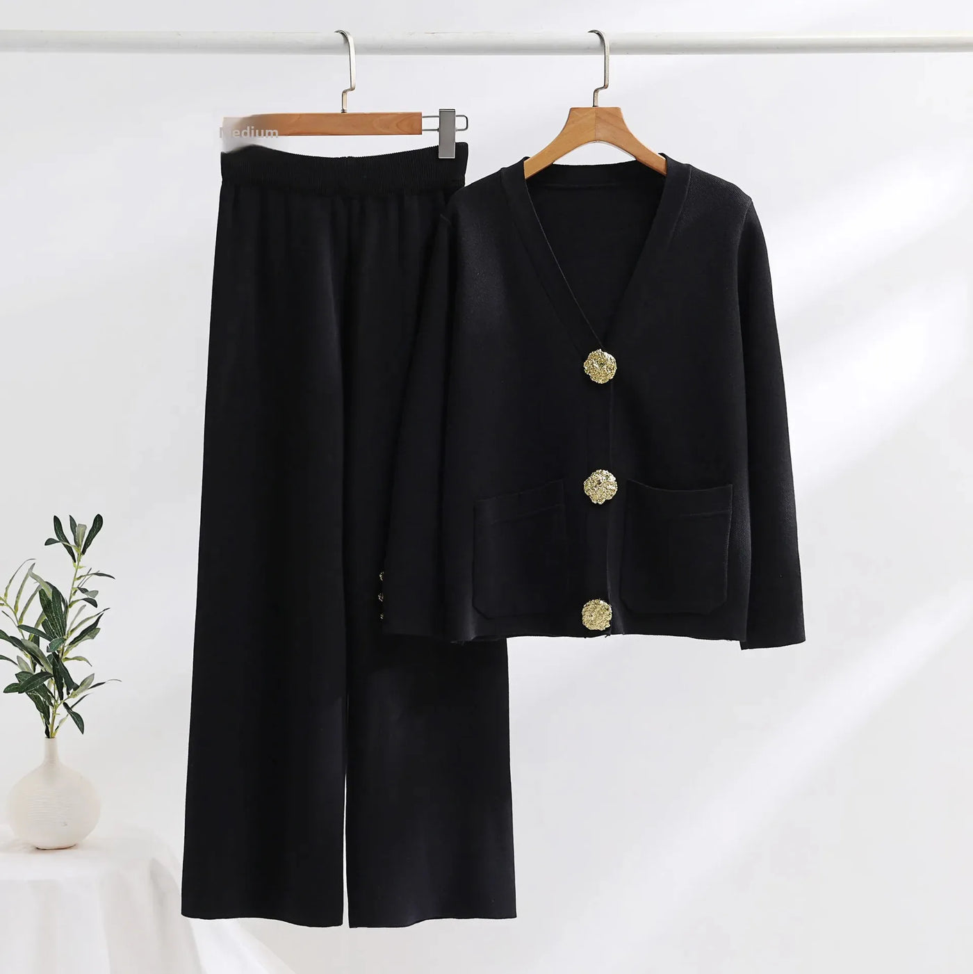 Gold Button Lounge Set