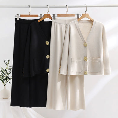 Gold Button Lounge Set