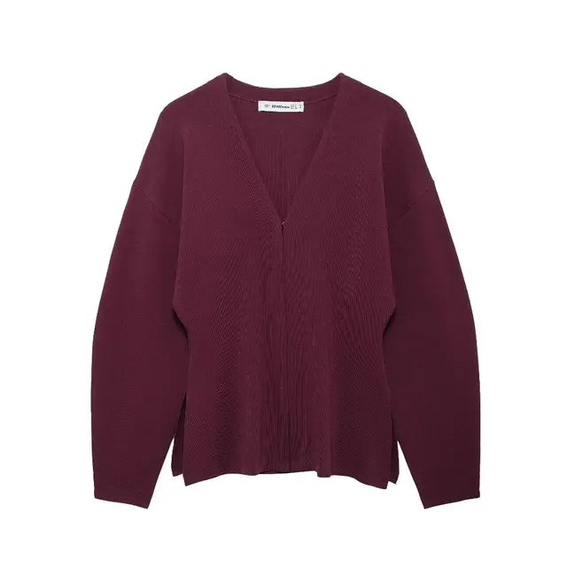 Knitted Burgundy Coord