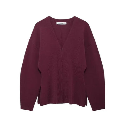 Knitted Burgundy Coord