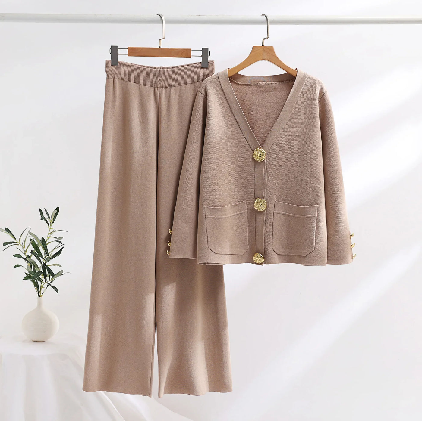 Gold Button Lounge Set