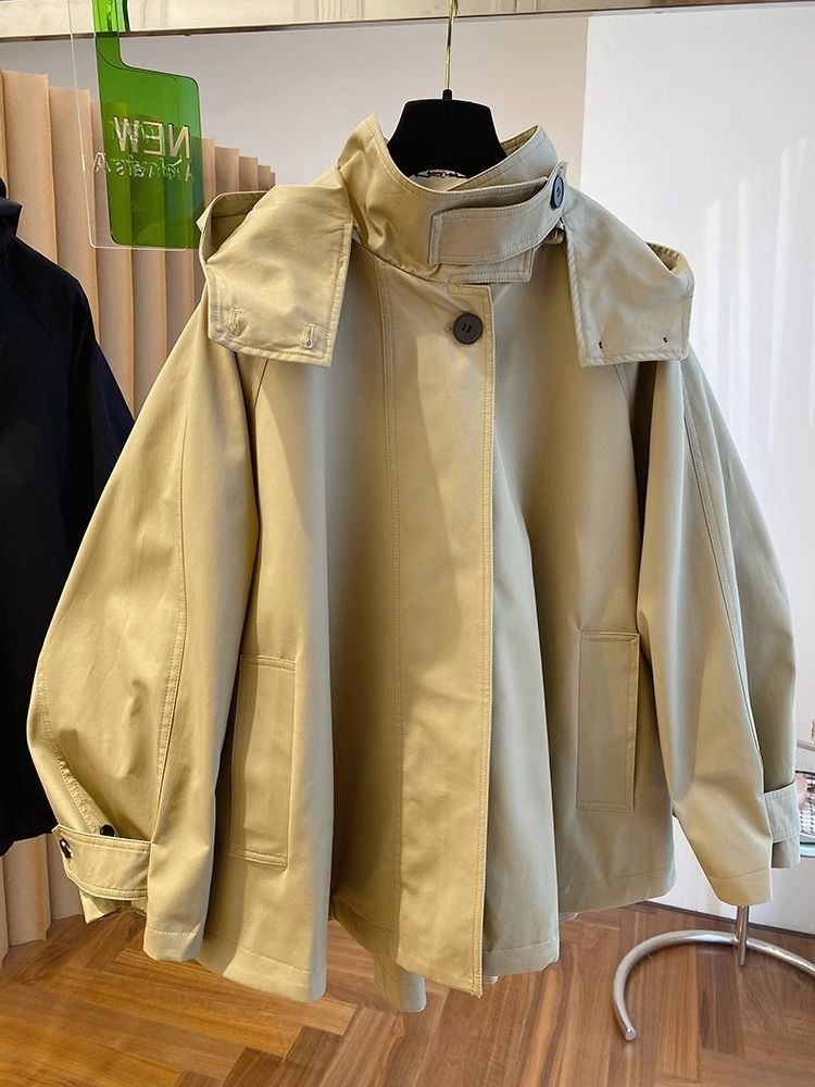 ⭐︎めめ　新品未使用品　HALF CAPE SHORT TRENCH Cape Style Short Trench Coat – bellboutiqueofficial