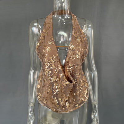 The Hailey Halterneck Top