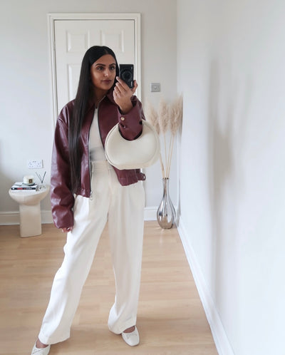 Vintage Style Faux Leather Jacket