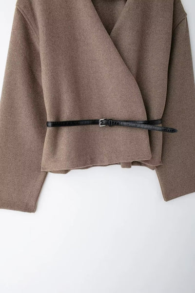 Cape Style Wrap Coat