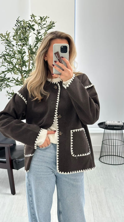 Patchwork Fleece With Buttons