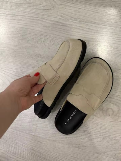 Faux Suede Mules