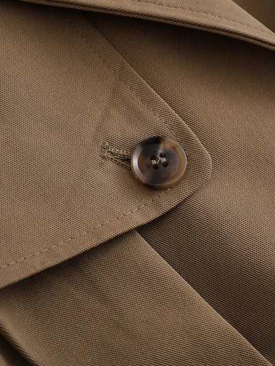 Short Trench Coat With Buttons