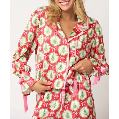 Christmas Pyjama Set - Top And Bottoms