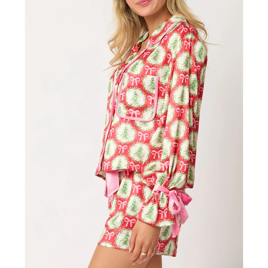 Christmas Pyjama Set - Top And Bottoms