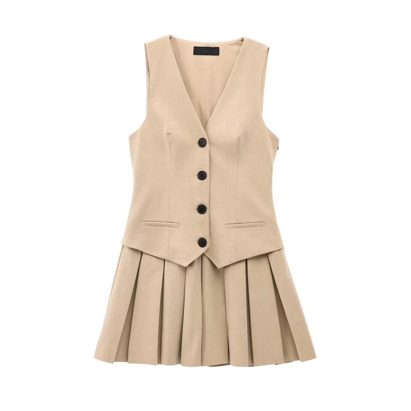 Pleated Skated Dress