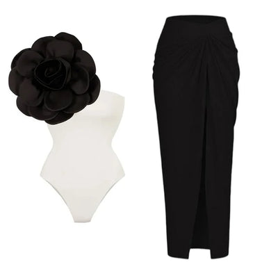 One Shoulder Swimsuit / Set