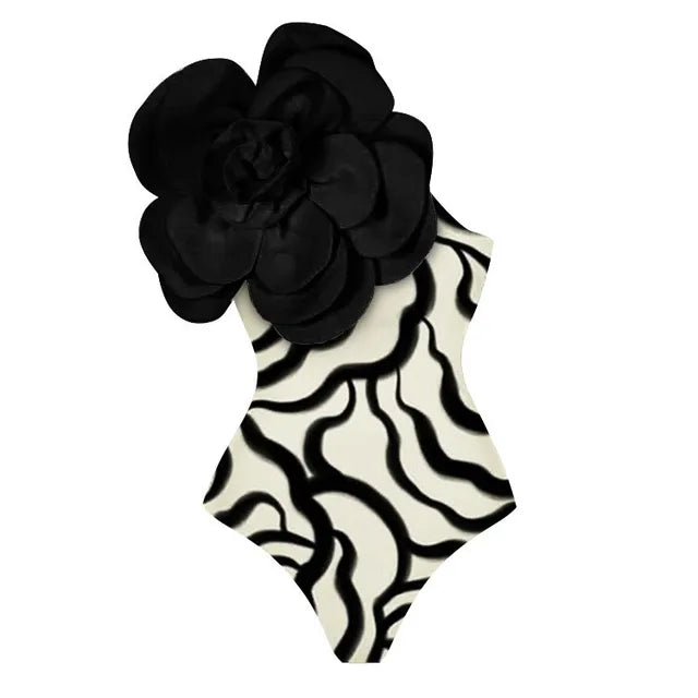 One Shoulder Swimsuit / Set