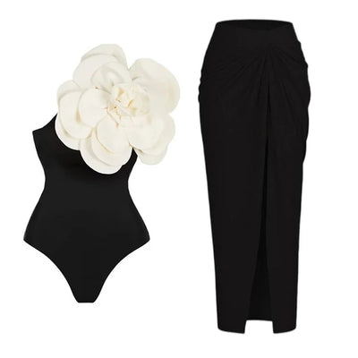 One Shoulder Swimsuit / Set