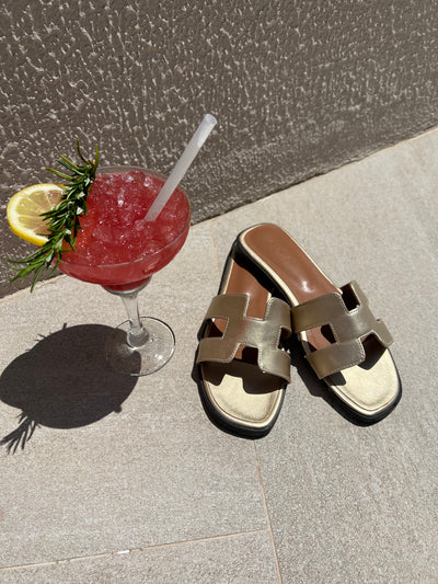 THE ‘Heidi’ SANDAL gold